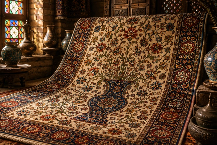 فرش گلدانی