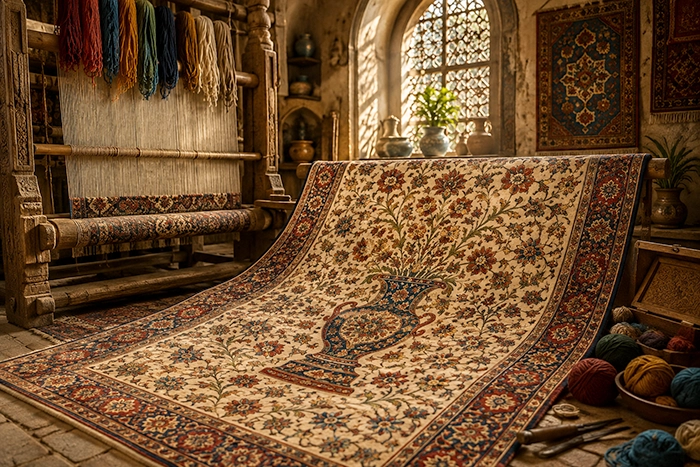 فرش گلدانی