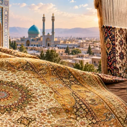 داستان فرش دستباف قم؛ از آغاز قالیبافی تا شهرت فرش‌های ابریشمی
