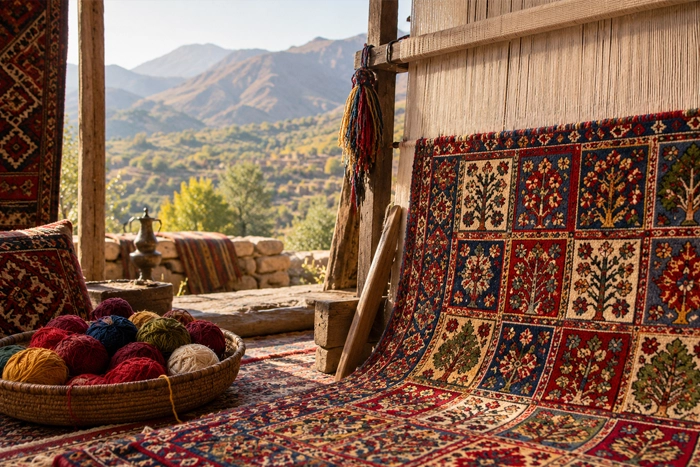 فرش دستباف بختیاری